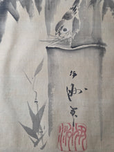 Load image into Gallery viewer, An Exemplary Silk Painting Album of Three Kano-School and Associated Artists, Circa 1670-1850. 30 Magnificent Silk Paintings of Vivid Detail and Color, with Heavily Detailed Bird Paintings