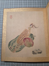 Load image into Gallery viewer, Chūnshān huà nǐgǔ shí zhèng tú (Chunshan Painting: Ten Ancient-Style Paintings), Circa 1840-1863. A Beautiful Painting Album with Ten Silk Paintings of Animals and Floral Gatherings, in Vivid Color