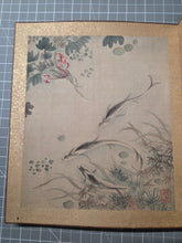 Load image into Gallery viewer, Chūnshān huà nǐgǔ shí zhèng tú (Chunshan Painting: Ten Ancient-Style Paintings), Circa 1840-1863. A Beautiful Painting Album with Ten Silk Paintings of Animals and Floral Gatherings, in Vivid Color