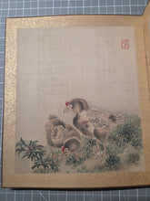 Load image into Gallery viewer, Chūnshān huà nǐgǔ shí zhèng tú (Chunshan Painting: Ten Ancient-Style Paintings), Circa 1840-1863. A Beautiful Painting Album with Ten Silk Paintings of Animals and Floral Gatherings, in Vivid Color