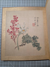 Load image into Gallery viewer, Chūnshān huà nǐgǔ shí zhèng tú (Chunshan Painting: Ten Ancient-Style Paintings), Circa 1840-1863. A Beautiful Painting Album with Ten Silk Paintings of Animals and Floral Gatherings, in Vivid Color