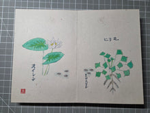 Load image into Gallery viewer, A Painting Album of Watercolor Botany and Animals, Circa 1900-1950. Ten Pages of Watercolor Paintings, and Four Pages of Calligraphy