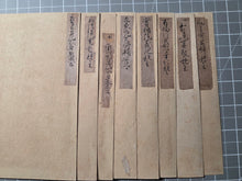 Load image into Gallery viewer, The Eight Views of the Xiao and Xiang, In Eight Decorated Shikishi Pieces, 1690-1691. A Manuscript Set of Poetry with Calligraphy by Imperial Princes and Nobles of Japan, on Hand Painted, Gold Sheets