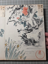 Load image into Gallery viewer, Kenno Kakishasei-cho (Sketches of Flowers by Kenno), Circa 1880-1920. 24 Beautiful Watercolor Paintings of Flowers in a Southern School Style