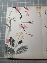 Load image into Gallery viewer, Kenno Kakishasei-cho (Sketches of Flowers by Kenno), Circa 1880-1920. 24 Beautiful Watercolor Paintings of Flowers in a Southern School Style
