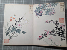 Load image into Gallery viewer, Kenno Kakishasei-cho (Sketches of Flowers by Kenno), Circa 1880-1920. 24 Beautiful Watercolor Paintings of Flowers in a Southern School Style