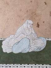 Load image into Gallery viewer, Four Paintings and Four Sheets of Calligraphy from a Sanjurokkasen (Thirty-Six Immortals of Poetry) Series, With Two Other Poetical Sheets, Circa 1603-1700. Early Paintings of Poets and Calligraphy, with Illuminated Decorations