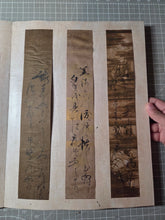 Load image into Gallery viewer, Calligraphy Album of Waka Poetry and Calligraphy, Circa 1630-1673. 32 Pieces of Beautifully Painted and Illuminated Calligraphy, belonging to the Great-Grandson of Akechi Mitsuhide, Killer of Nobunaga Oda