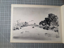 Load image into Gallery viewer, Nara-Gaki (Pictures of Nara's Landmarks), Circa 1880-1920. Ten Ink Wash Paintings of Beautiful Landscapes and Temples, and Two Paintings of Deer and Shrine Maidens