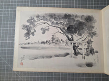 Load image into Gallery viewer, Nara-Gaki (Pictures of Nara's Landmarks), Circa 1880-1920. Ten Ink Wash Paintings of Beautiful Landscapes and Temples, and Two Paintings of Deer and Shrine Maidens