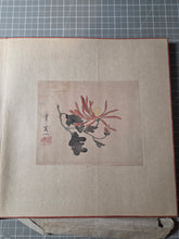 Load image into Gallery viewer, A Late Edo Period Painting Album, Circa 1800-1864. 22 Beautiful Paintings and Calligraphy Examples on Paper and Silk. Landscapes, Floral Arrangements, and More, Including One by a Rinpa School Artist