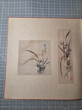 Load image into Gallery viewer, A Late Edo Period Painting Album, Circa 1800-1864. 22 Beautiful Paintings and Calligraphy Examples on Paper and Silk. Landscapes, Floral Arrangements, and More, Including One by a Rinpa School Artist