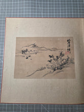 Load image into Gallery viewer, A Late Edo Period Painting Album, Circa 1800-1864. 22 Beautiful Paintings and Calligraphy Examples on Paper and Silk. Landscapes, Floral Arrangements, and More, Including One by a Rinpa School Artist