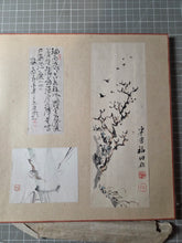 Load image into Gallery viewer, A Late Edo Period Painting Album, Circa 1800-1864. 22 Beautiful Paintings and Calligraphy Examples on Paper and Silk. Landscapes, Floral Arrangements, and More, Including One by a Rinpa School Artist