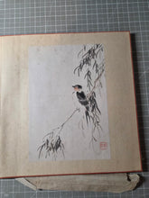 Load image into Gallery viewer, A Late Edo Period Painting Album, Circa 1800-1864. 22 Beautiful Paintings and Calligraphy Examples on Paper and Silk. Landscapes, Floral Arrangements, and More, Including One by a Rinpa School Artist