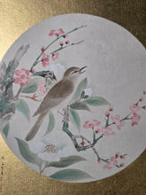 Load image into Gallery viewer, Kin Shikishi (Gold Shikishi), Circa 1890-1940. Sixteen Golden Paintings on Silk by Talented Artists of the Meiji to Showa Periods, Including Landscapes, Animals, and the Deity Fukurokuju