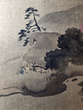 Load image into Gallery viewer, Kin Shikishi (Gold Shikishi), Circa 1890-1940. Sixteen Golden Paintings on Silk by Talented Artists of the Meiji to Showa Periods, Including Landscapes, Animals, and the Deity Fukurokuju