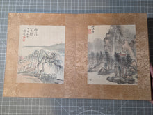 Load image into Gallery viewer, A Late Edo to Taisho Period Painting Album, Circa 1800-1926. 62 Pieces of Beautiful Landscapes and Calligraphy by Various Artists, including two Masters of Japanese Calligraphy and the Founder of One of Japan’s Oldest Women’s Universities