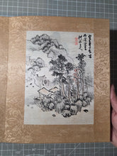 Load image into Gallery viewer, A Late Edo to Taisho Period Painting Album, Circa 1800-1926. 62 Pieces of Beautiful Landscapes and Calligraphy by Various Artists, including two Masters of Japanese Calligraphy and the Founder of One of Japan’s Oldest Women’s Universities