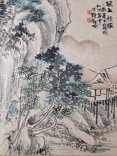 Load image into Gallery viewer, A Late Edo to Taisho Period Painting Album, Circa 1800-1926. 62 Pieces of Beautiful Landscapes and Calligraphy by Various Artists, including two Masters of Japanese Calligraphy and the Founder of One of Japan’s Oldest Women’s Universities
