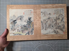 Load image into Gallery viewer, A Late Edo to Taisho Period Painting Album, Circa 1800-1926. 62 Pieces of Beautiful Landscapes and Calligraphy by Various Artists, including two Masters of Japanese Calligraphy and the Founder of One of Japan’s Oldest Women’s Universities