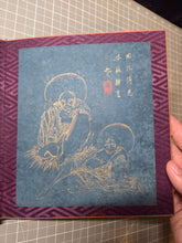 Load image into Gallery viewer, Chichi Kazan Utsushi Rakan Jo (Father Kazan’s Sha Arhat Book), Circa 1815-1841. Ten Magnificently Illuminated Paintings Depicting the Eighteen Arhats, A Rare Example on Indigo Dyed Paper. Attributed to one of Japan’s Great Literati Artists