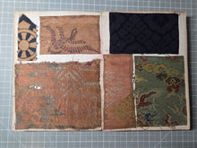 Load image into Gallery viewer, Kodai Gire (Ancient Fabrics), 19th Century. Two Albums of Brocade Fabric Sample Books, with 164 Large Samples, Dating Circa 1600-1868