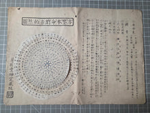 Load image into Gallery viewer, Fang Jian Benming na yin de sha tu (Fang Jian’s Birth Chart of Na Yin), 1804. Printed Birth Chart for Fang Jiang, with a Working I Ching Divination Diagram and Na Yin Elements Explained. Extraordinarily Rare, With No Comparable Examples Found on Worldcat