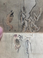 Load image into Gallery viewer, Goyozeiten’no Gyohitsu (Emperor Go-Yōzei Handwriting), 1586(?). An Exceptional Set of Five Brocade Bound Miniature Painting Albums, by the 107th Emperor of Japan. 74 Beautiful Pages of Paintings