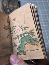Load image into Gallery viewer, Goyozeiten’no Gyohitsu (Emperor Go-Yōzei Handwriting), 1586(?). An Exceptional Set of Five Brocade Bound Miniature Painting Albums, by the 107th Emperor of Japan. 74 Beautiful Pages of Paintings