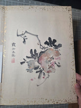 Load image into Gallery viewer, A Late Edo Period Painting Album, Circa 1800-1858. 35 Beautiful Paintings and Calligraphy Examples on Paper and Silk. Landscapes, Floral Arrangements, Birds and More