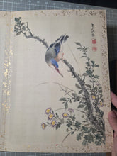Load image into Gallery viewer, A Late Edo Period Painting Album, Circa 1800-1858. 35 Beautiful Paintings and Calligraphy Examples on Paper and Silk. Landscapes, Floral Arrangements, Birds and More