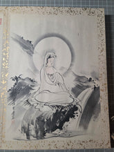 Load image into Gallery viewer, A Late Edo Period Painting Album, Circa 1800-1858. 35 Beautiful Paintings and Calligraphy Examples on Paper and Silk. Landscapes, Floral Arrangements, Birds and More
