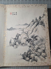 Load image into Gallery viewer, A Late Edo Period Painting Album, Circa 1800-1858. 35 Beautiful Paintings and Calligraphy Examples on Paper and Silk. Landscapes, Floral Arrangements, Birds and More