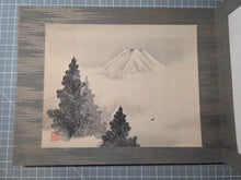 Load image into Gallery viewer, Fujisan Jū ni kei no zu (Twelve Views of Mount Fuji), Circa 1877-1890. 12 Magnificent Silk Paintings of Different Views of Mount Fuji, with a Calligraphic Preface by a Painter of the Mori School