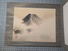 Load image into Gallery viewer, Fujisan Jū ni kei no zu (Twelve Views of Mount Fuji), Circa 1877-1890. 12 Magnificent Silk Paintings of Different Views of Mount Fuji, with a Calligraphic Preface by a Painter of the Mori School