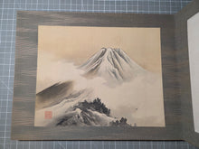 Load image into Gallery viewer, Fujisan Jū ni kei no zu (Twelve Views of Mount Fuji), Circa 1877-1890. 12 Magnificent Silk Paintings of Different Views of Mount Fuji, with a Calligraphic Preface by a Painter of the Mori School