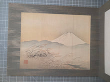 Load image into Gallery viewer, Fujisan Jū ni kei no zu (Twelve Views of Mount Fuji), Circa 1877-1890. 12 Magnificent Silk Paintings of Different Views of Mount Fuji, with a Calligraphic Preface by a Painter of the Mori School