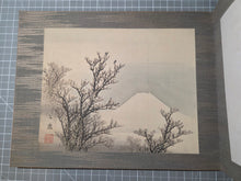 Load image into Gallery viewer, Fujisan Jū ni kei no zu (Twelve Views of Mount Fuji), Circa 1877-1890. 12 Magnificent Silk Paintings of Different Views of Mount Fuji, with a Calligraphic Preface by a Painter of the Mori School