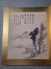Load image into Gallery viewer, A Late Edo to Taisho Period Painting Album, Circa 1850-1924. Eleven Beautiful Silk Paintings and One Piece of Calligraphy by Celebrated Artists, Including One of the First Great Nihonga Figures. Landscapes, Samurai, and More