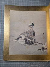 Load image into Gallery viewer, A Late Edo to Taisho Period Painting Album, Circa 1850-1924. Eleven Beautiful Silk Paintings and One Piece of Calligraphy by Celebrated Artists, Including One of the First Great Nihonga Figures. Landscapes, Samurai, and More
