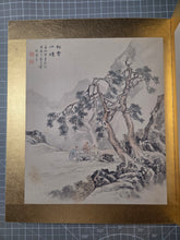 Load image into Gallery viewer, A Late Edo to Taisho Period Painting Album, Circa 1850-1924. Ten Beautiful Silk Paintings and Two Pieces of Calligraphy by Celebrated Artists, Including One of the Founders of Nihonga Painting. Landscapes, Animals, and More