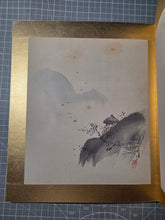 Load image into Gallery viewer, A Late Edo to Taisho Period Painting Album, Circa 1850-1924. Ten Beautiful Silk Paintings and Two Pieces of Calligraphy by Celebrated Artists, Including One of the Founders of Nihonga Painting. Landscapes, Animals, and More