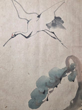 Load image into Gallery viewer, A Late Edo to Early Meiji Period Painting Album, Circa 1870-1900(?). 50 Pages of Lovely Ink Wash Paintings of Dragons, Naturescapes, and More, the Majority Large Double Paged Examples