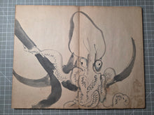 Load image into Gallery viewer, A Late Edo to Early Meiji Period Painting Album, Circa 1870-1900(?). 50 Pages of Lovely Ink Wash Paintings of Dragons, Naturescapes, and More, the Majority Large Double Paged Examples