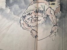 Load image into Gallery viewer, A Late Edo to Early Meiji Period Painting Album, Circa 1870-1900(?). 50 Pages of Lovely Ink Wash Paintings of Dragons, Naturescapes, and More, the Majority Large Double Paged Examples