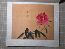 Load image into Gallery viewer, Zhōuzhīmiǎn Huāhuì Cǎo Chóng Cè (Zhou Zhimian's Book of Flowers, Plants and Insects), Circa 1870-1920. A Chinese Painting Album with Eight Beautiful Silk Paintings of Floral Compositions and Various Insects, Ink Wash and Color