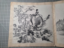Load image into Gallery viewer, Li Lin Muniu Hua Ce (Li Lin's Cattle Herding Album), Circa 1800-1900. 16 Large Ink Wash Paintings of Oxen and Herders, copied after a Jūgyūzu Series by a Ming Dynasty Artist