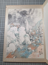 Load image into Gallery viewer, An Early Taisho to Showa Period Painting Album, Circa 1915-1950. Ten Beautiful Ink and Watercolor Paintings of Landscapes, Flowers, and More by Various Artists, including one Attributed to one of Japan’s Great Shin-hanga Artists