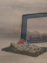 Load image into Gallery viewer, Ojoyoshu e Kai (Illustrated Guide to the Essentials of Rebirth in the Pure Land), Circa 1900. A Trio of Silk Paintings Depicting the Realms of the Afterlife, with 30 Panels